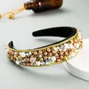 Vollständig simuliertes Simuliertes Perlen-Stirnband, Vintage, handgefertigt, mit Kristall gepolstertes Haarband, für Damen, Hochzeit, Party, Tiara, Kronen 7625280