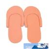 Eva Foam Salon Spa Slipper Jednorazowy Pedicure Thong Pantofle Hotel Travel Home Guest Beauty Slipper Zamknięty Toe Buty Za1372