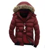Men\'s Faux Fur Coat Hooded Zipper Warm Parka Plus Size Winter Warm Padded Jacket