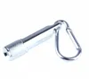 LED mini ficklampa fackla aluminiumlegering facklor med karabiner ring nyckelring nyckel kedja utomhus camping flash lampor ledade ficklampor