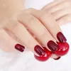 Jasne cukierki sztuczne fałszywe paznokcie Krótkie fałszywe paznokcie do projektowania DIY Pełna okładka Wskazówki Manicure Tool7462723