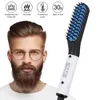2019 Uppdaterad Beard Straightener Man's Hair Flat Iron Fast Uppvärmd Straighting Comb Beard och Hair Show Cap Hair Styler för Man CX200721