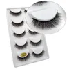 SHIDISHANGPIN 5 pairs 3d mink lashes professional false eyelashes hand made faux cils natural crisscross makeup tool