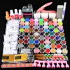 Ensemble de poudre acrylique pour manucure, 78 pièces, avec liquide acrylique, paillettes pour Nail Art, ensemble de cristaux, brosse, Kit d'outils pour pointes d'ongles