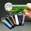 Smoking Pipe Mini Hookah glass bongs Colorful Metal Shape Color lollipop pipe
