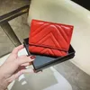 474802 Marmont short wallet classic fashion women coin purse zipper pouch quilted soft leather wallets main card holder credit card clutch