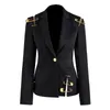 Blazer Jacket Hollow Out Patchwork Lace Up Women's Blazer notched Long Sleeve Slim Elegant Female Suit 2020 Autumn