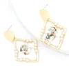 2020 créatif nouvelles dames boucle d'oreille bijoux Transparent fruits boucles d'oreilles irrégulières femme bijoux cadeau mode boucles d'oreilles