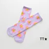 Ins Girls Girls Principess Socks Kids Autumn Cotton Sun Flower Cash Tide Tide Calzini Fashion Fashi