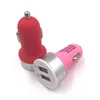 Frosted Car Charger Dual 2 Port USB Charger Adapter för 12V Power 21A USB Car Charger för Xiaomi Mobiltelefon7811427