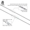 ORSA JEWELS Diamond-Cut Rope Chain Necklaces Real 925 Silver 1.2mm 1.5mm 1.7mm Neck Chain for Women Men Jewelry Gift OSC29
