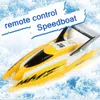 4 Canais RC Barcos Plastic elétricos brinquedos de controle remoto Speed ​​Boat gêmeo Motor Kid Chirdren elétricos