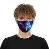 DHL New Hot Multi-Design Skull Face Mask Digital Utskrift Skyddsmask med Filter Chip Dammtät PM2.5 Smog Vuxen Mask för barn