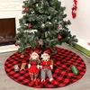 Рождественская елка юбка Xmas Trees Фартук High-End черный красный сетки Рождественская елка юбка Фартук елки украшения оптом