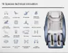 S5 상위 럭셔리 마사지 의자 0 중력 마사지 의자 3D 스마트 의자 SL 트랙 난방 마사지 사무실