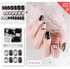 NAF005 24PCS Detachable False Nail Artificial Tips Set Full Cover for Nails Art Fake Extension Tips with Adhesive and retail box