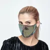 DHL Bling Bling Masque facial à paillettes Écran solaire extérieur Anti-poussière Respirant Lavable Réutilisable Couverture de protection faciale 21,2 * 13,5 cm