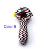 wholesale!!! Color Glass Spoon Pipe 4inch High Quality US Color Glass Smoking Pipes Heady Glass Water Pipes Hand Pipes For Oil Dab Rigs