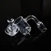 25mm Flat Top Quartz Banger Spinner Cyclone Carb Cap Terp Pearl 10mm 14mm 18mm Maschio Femmina Accessori per fumatori Chiodi senza tetto