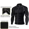 Giacca da uomo in neoprene per sauna a maniche lunghe, fitness, termo modellante, ad alta compressione, per allenamento