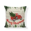 Fronha de Natal Pillow Covers Xmas Tree lance fronha Red Car Impressão Caso sofá Sofá Capa de Almofada de Natal Decoração LSK553-1