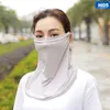 Cycling Caps & Masks Breathable Ice Silk Neck Cover Gaiter Windproof Dust Scarf Outdoor Sunshade Earhook Bandana1