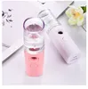 Nano Mini Steamer Facial Handheld Nano Air Humidifier Portátil USB Recarregável Medidor de Água Ultrasonic Diffuser Difusor Rosto Pulverizador