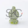 DHL 25 OD Färgglada randiga glasbubblor Kolhydrat Cap Heady Carb Cap Suit för Beveled Edge Quartz Banger Nails Oil Rigs