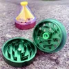 Premium Aluminum Metal Herb Grinder With Acrylic Window 50 MM CNC Diamond Teeth Plastic Metal Tobacco Grinder Hand Muller Spice Cr8967735