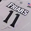 2020 Nouvelle NCAA Providence Friars Jerseys 11 Coton College Basketball Jersey Grey Size Youth Adulted Tous cousée