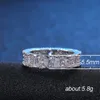 Wedding Bands Eternity Rings with Zirconia for Women Crystal Promise Engagement Finger Ring Jewelry3271004