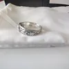S925 Anello in argento sterling Uomo e donna Stesso anello Fornitura di gioielli di moda con anello selvaggio semplice ed elegante