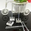 Free Shipping 5Sets(2pcs/Set) Band Clear Organic Glass Earring Jewelry Holder Display Stand, Fashion Jewelry Display