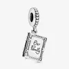 100% 925 Sterling Silver Family Book Dangle Charms Fit Original European Charm Bracelet Fashion Women Wedding Jewelry Accessories