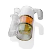 Twee lagen glazen Honingraat Percolator Ash Catcher voor Glas Water Pijpen Hookahs Roken Accessoires Shisha Chicha Beakers Bongs 14mm
