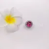 Andy Jewel 925 Sterling Silver's Disny Bell's Radiant Rose Cerise Crystals CubicZirconiaCharm