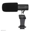 MIC-06 Mikrofon Mini Portable 3,5 mm Kondensor för SLR DSLR Smart Video Kamera Utomhus Intervju Microfon med Muff