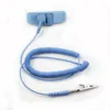 Nytt antistatiskt antistatiskt ESD-anti-statiskt justerbart handledsbandband som jordar elektrostatiskt bälte Blue MQ100