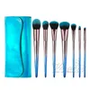 3 Farben 7-teiliges Set Make-up-Pinsel mit PU-Tasche. Heiße verkaufende Pinsel-Sets, Produkte, hochwertige professionelle kosmetische Werkzeuge