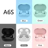 Macarons Earphone TWS A6S Pro Headphone Bluetooth 5.0 Wireless Earbuds Life Waterproof Bluetooth Headset with Mic Handsfree for All Phone