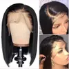13x6 przezroczysty HD koronkowy peruka czołowa bob koronkowa peruka z przodu ludzkie włosy wstępnie wyrzucone Malezyjskie proste włosy dla czarnych kobiet3799611