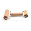 Double-headed Wooden Rolling pin Hand-held solid wood flour stick baking utensil Roller-top stick rolling pin wholesale