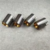 1 pièces tuyau d'échappement doré brillant en fibre de carbone pour embouts d'échappement M Performance M2 F87 M3 F80 M4 F82 F83 M135i M235i M335i M240i