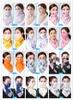 US STOCK Designer Riding Chiffon Face Masks Fashion Printed Female Reusable Mouth Mask colorful Sunscreen Scarf Washable Mask FY6134