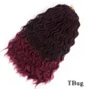 nouvelle vague cheveux crochet Bouclés Twists Sénégalais Crochet Tresses 16 pouces Synthétique Crochet Extensions de Cheveux Tresse 35 brins