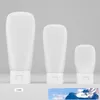 30ml 60ml 100mlポータブルPEホース絞りボトル空の詰め替え可能なプラスチック化粧品の化粧品ボトルのフリップキャップハンドサニタライザーローションシャンプーボトル