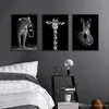 Картина на холсте с изображением животных, настенное искусство, лев, слон, олень, зебра, постеры и принты, настенные панно для украшения гостиной, домашний декор1005382