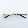 Designerskie okulary oka ramki męskie damskie moda projektant optyczny retro metalowy przezroczysty obiektyw vintage klasyczny przezroczysty kwadratowy okulary 318p