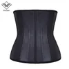 Wechery Latex Waist Trainer Korsett Belly Slimming Underkläder Bälte Skede Body Shaper Modeling Strap 25 Steel Boned Waist Cincher Y200710