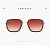 Hot Sale Fashion Design Man Solglasögon 006 Square Frames Vintage Popular Style UV 400 Protective Outdoor Eyewear